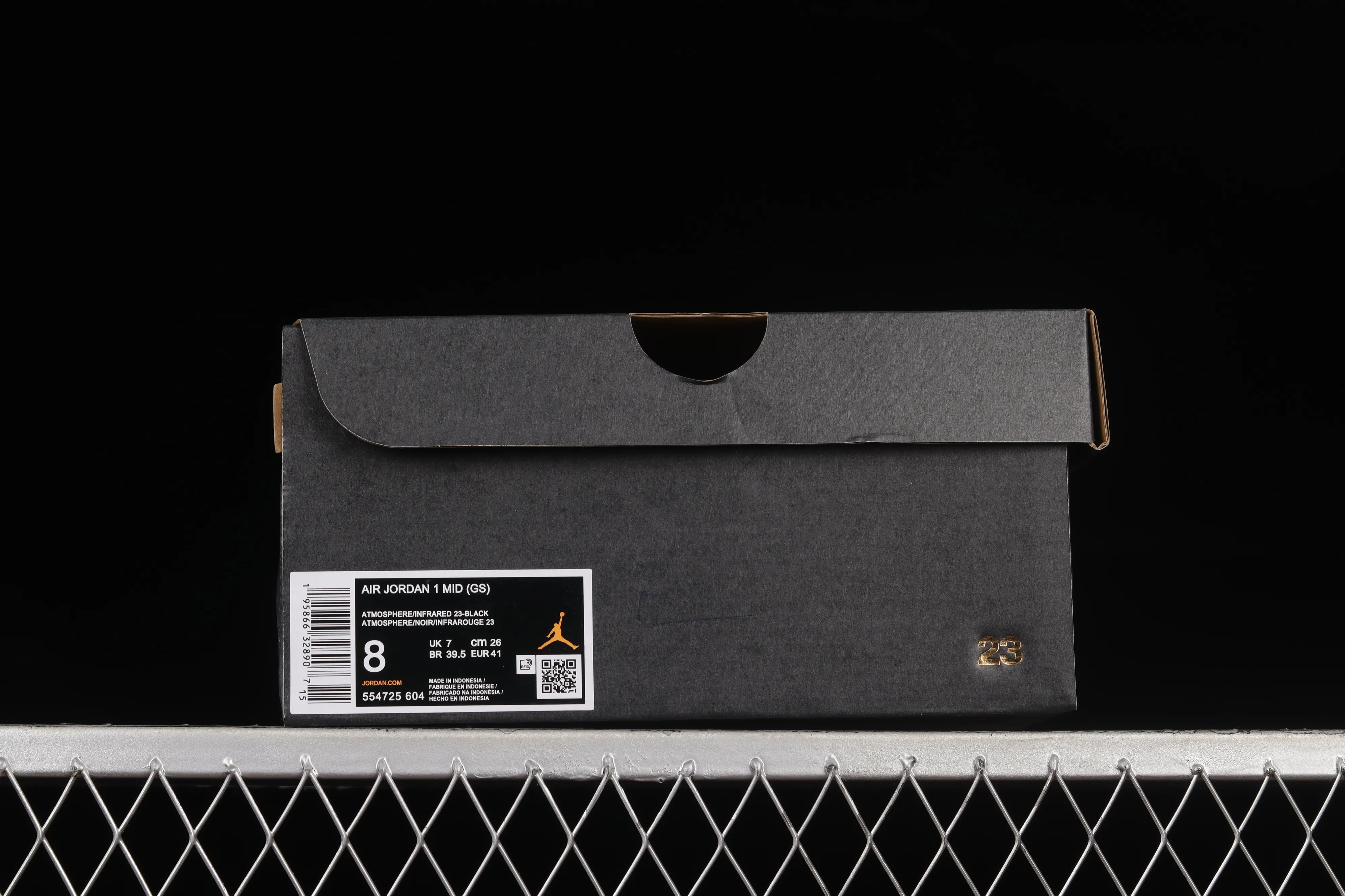 All categories Air Jordan Jordan series basketball shoes Air Jordan 1 Mid Air Jordan 1 Mid AJ1 Joe 1 black powder mid-top retro basketball shoes 554725-604